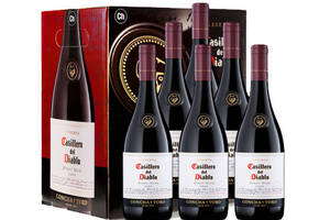 智利干露红魔鬼珍藏系列黑皮诺干红葡萄酒750ml6瓶整箱价格多少钱？