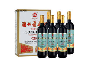 国产通化TONHWA老红梅经典款红梅山葡萄酒720ml6瓶整箱价格多少钱？