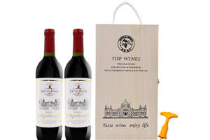 国产拉索尔菲solvinrouge半甜型干红葡萄酒法国原酒进口750mlx2瓶礼盒装价格多少钱？