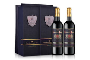 法国卢萨男爵干红葡萄酒750mlx2瓶礼盒装价格多少钱？
