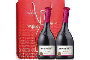 法国香奈J.P.CHENET西拉干红葡萄酒750mlx2瓶礼盒装价格多少钱？