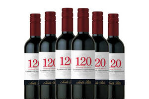 智利SANTARITA桑塔丽塔圣丽塔120赤霞珠干红葡萄酒187ml6瓶整箱价格多少钱？