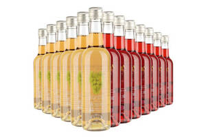 国产云南红庄玫瑰蜜葡萄汁+水晶葡萄果汁370mlx12瓶整箱装价格多少钱？