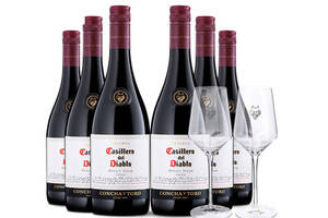 智利干露红魔鬼黑皮诺红葡萄酒750ml6瓶整箱价格多少钱？