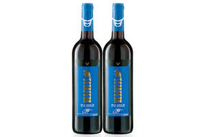 西班牙奔牛节酒庄牛盾蓝标干红葡萄酒750mlx2瓶礼盒装价格多少钱？