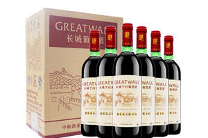 国产长城GreatWall金装宝石解百纳干红葡萄酒750ml6瓶整箱价格多少钱？