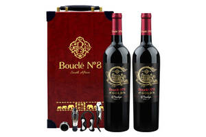 南非布可丽8号2018年皮诺塔吉干红葡萄酒750mlx2瓶礼盒装价格多少钱？