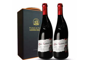 法国歪脖子教皇新堡AOC级芙华罗顿干红葡萄酒750mlx2瓶礼盒装价格多少钱？