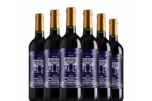法国奥克产区B2016梅洛赤霞珠干红葡萄酒750ml6瓶整箱价格多少钱？