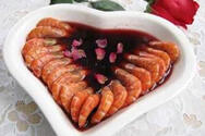 玫瑰红酒虾的做法