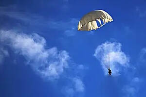 伞兵使用白色降落伞不怕被敌人发现吗？