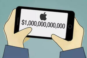 苹果市值破1,000,000,000,000美元！相当于3个深圳GDP