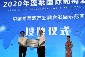 中国酒业协会授予蓬莱“中国葡萄酒产业融合发展示范区”称号
