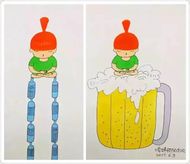 脑洞｜啤酒漫画：让我们好酒作伴，活得潇潇洒洒！