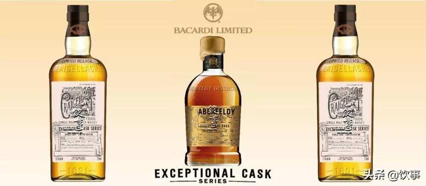 百加得Exceptional Cask系列3款全新单桶威士忌现身
