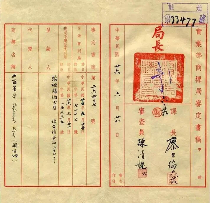 解百纳注册83周年丨记“中国第一瓶干红”商标注册始末