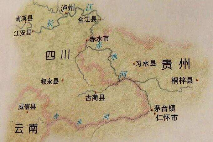 中国酱香型白酒地理版图