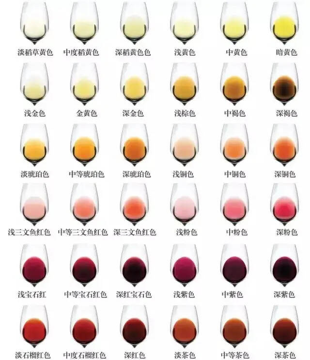 入门︱2 张图教你看懂葡萄酒的颜色