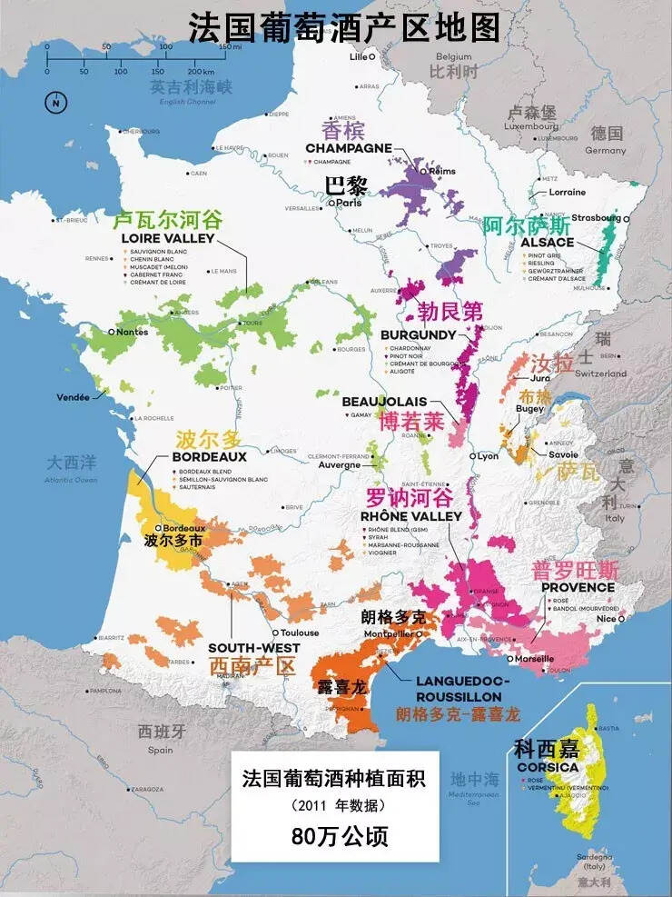 一篇文章带你全面解读法国 12 大葡萄酒产区