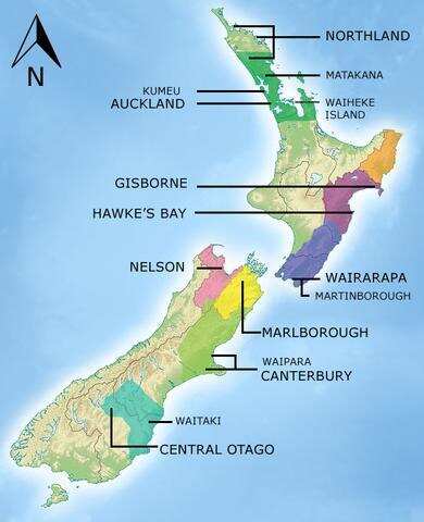 葡萄酒进阶知识：一次把新西兰的葡萄品种和产区说清楚
