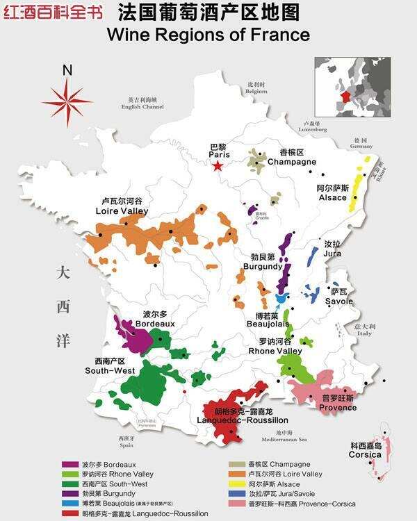 1条微信带你全览法国10大产区的主要葡萄品种