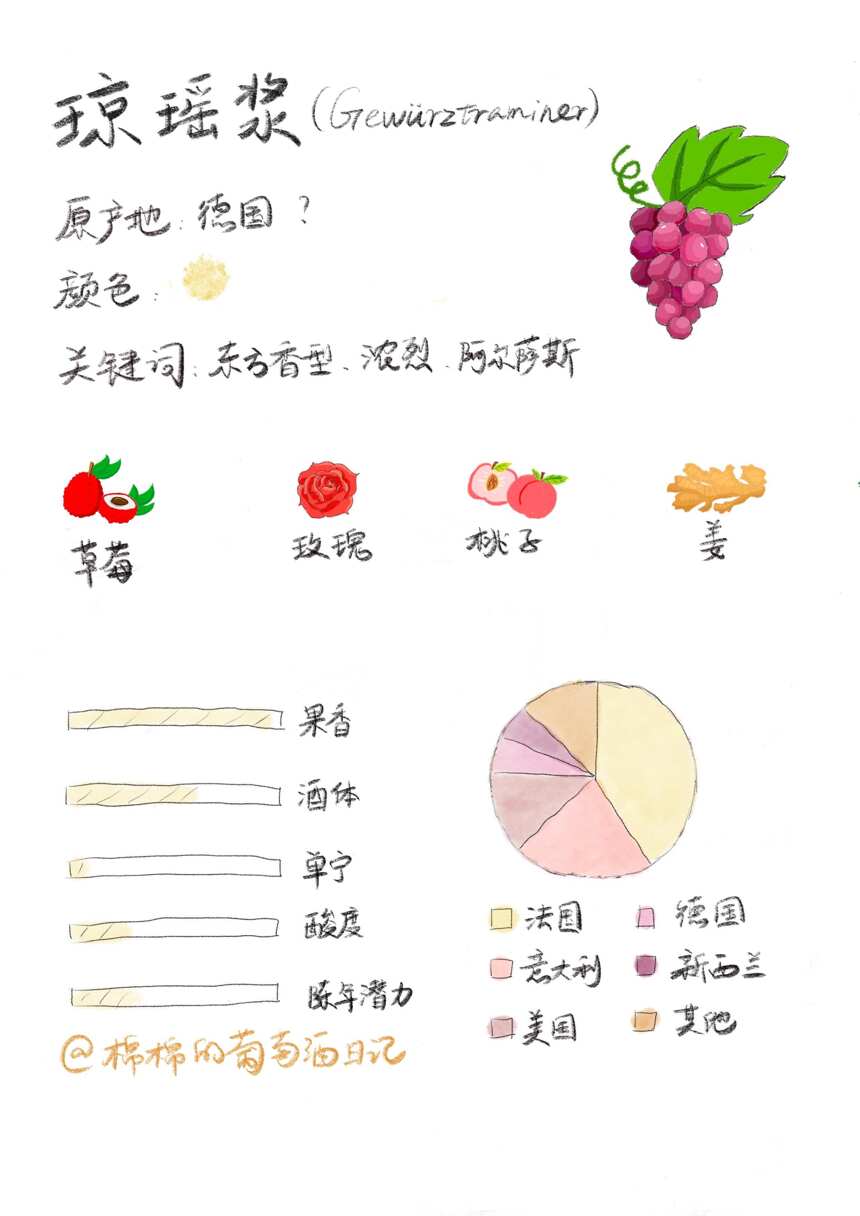 葡萄品种琼瑶浆：丰腴的荔枝玫瑰香，最适合当秋天的第一杯葡萄酒