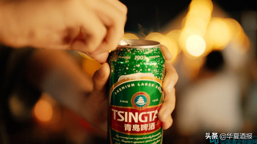 再破圈！青岛啤酒用10000个啤酒罐制作礼花为中国健儿助威