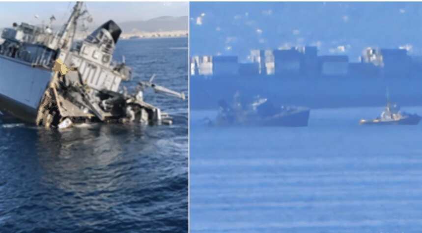 讽刺！英造军舰海上撞商船，商船纹丝不动，军舰直接撞成两截