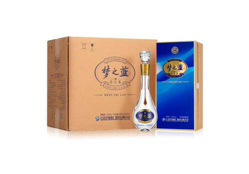 52度江苏洋河蓝色经典梦之蓝钻石版浓香型白酒500mlx4瓶整箱价格？
