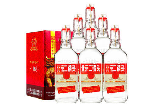 42度永丰牌北京二锅头酒出口小方瓶红标500mlx6瓶整箱价格？
