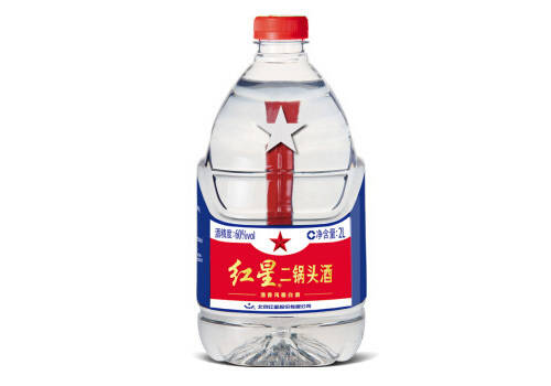 60度北京红星二锅头酒绿瓶2L多少钱一瓶？