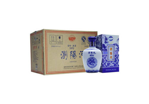 52度浏阳河青花瓷系列珍品30年475mlx6瓶整箱市场价多少钱？