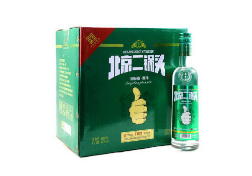 42度永丰牌北京二锅头国际版甄牛透明瓶450mlx12瓶整箱价格？