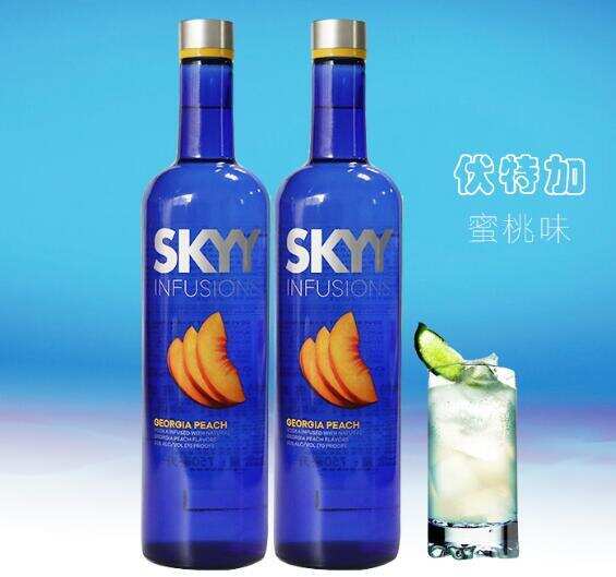 skyy是什么酒，是美国产的深蓝伏特加口感相对更柔一点