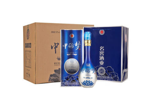 52度洋河镇液至蓝中国梦传世佳酿酒480mlx6瓶整箱价格？