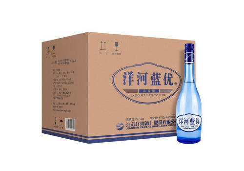 52度洋河蓝优白酒480mlx12瓶整箱价格？