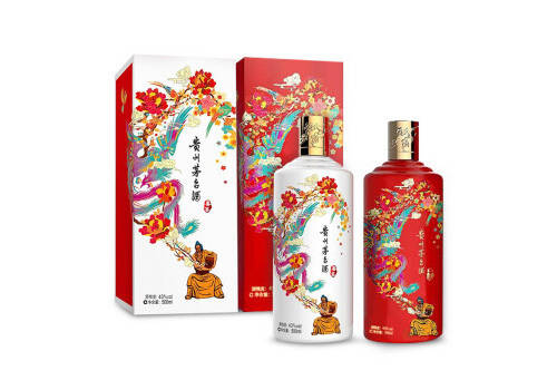 43度贵州茅台喜宴酒优雅白+中国红500mlx2瓶礼盒装价格多少钱？
