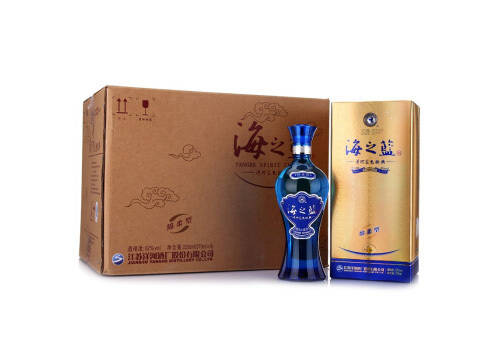 52度江苏洋河蓝色经典海之蓝浓香型白酒375mlx6瓶整箱价格？