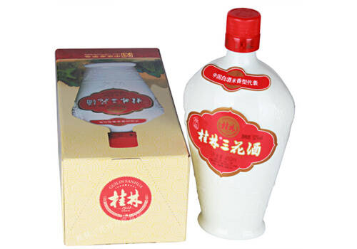 52度桂林乳白珍品瓷瓶三花酒450ml多少钱一瓶？
