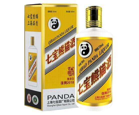 七宝熊猫酒53度酱香型多少一瓶，茅台镇产上海老品牌酒售价千元