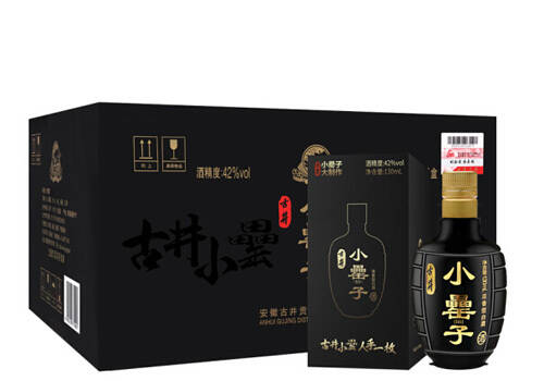 42度古井贡酒小罍（lei）子酒130mlx12瓶整箱市场价多少钱？