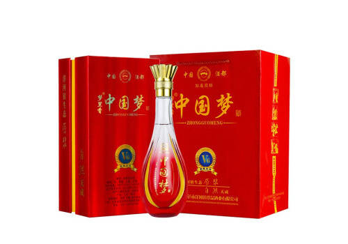 42度洋河镇梦里香中国梦酒V6浓香型白酒红包装480mlx2瓶礼盒装价格多少钱？