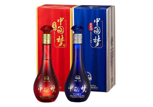 52度江苏洋河镇遥之梦中国梦五星级浓香型白酒500mlx2瓶礼盒装价格多少钱？
