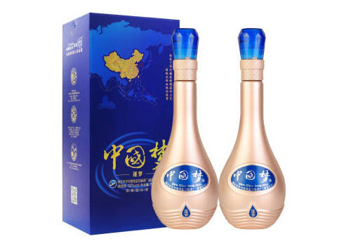 52度乾御中国梦逐梦洋河镇浓香型白酒500mlx2瓶礼盒装价格多少钱？