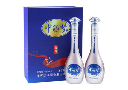 52度百事发升级版玫瑰金瓶身中国梦酒450MLx2瓶礼盒装市场价多少钱？