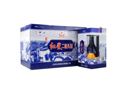 52度北京红星二锅头酒新版珍品蓝花瓷瓶6瓶整箱价格？