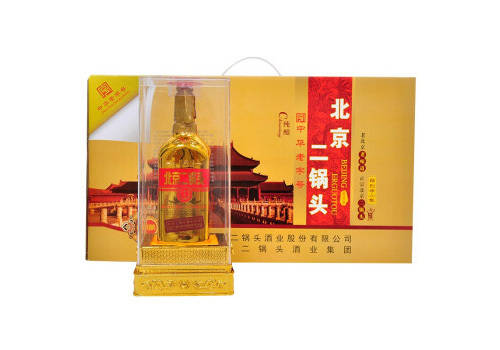 46度永丰牌北京二锅头金瓶出口型小方瓶500mlx4瓶整箱价格？