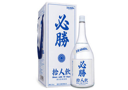 25度江小白必胜拾人饮清淡型白酒2000ml多少钱一瓶？