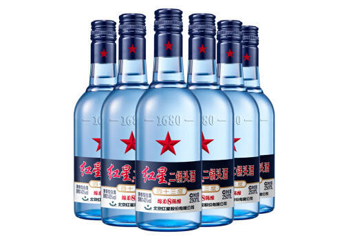43度北京红星二锅头酒绵柔8陈酿蓝瓶250mlx6瓶整箱价格？