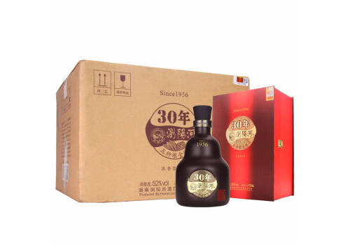 52度浏阳河30年酒475mlx6瓶整箱市场价多少钱？